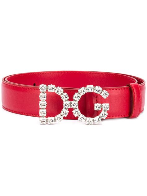 dolce gabbana red belt